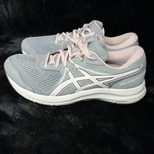 Asics Gel-Contend 7 1012A910 Womens 9.5 Wide Running Shoes Sheet Rock Pink Salt